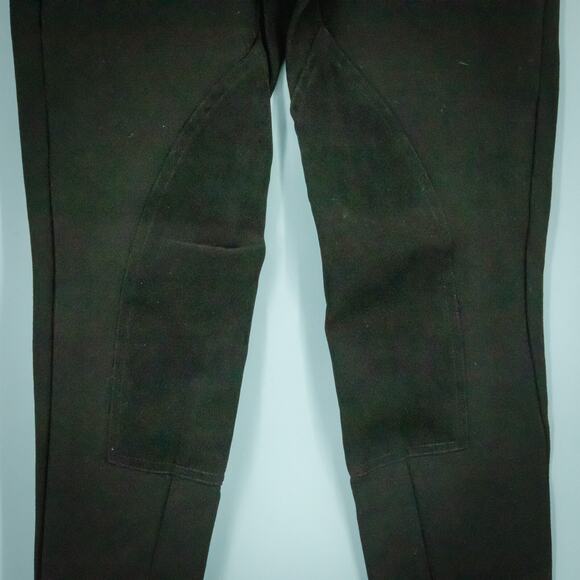 J. McLaughlin Size XS Black Suede Knee Patch Riding Equestrian Legging Pants - Picture 2 of 7